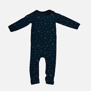New Generals Baby Girl Black Butterfly Jumpsuit Size 9-12M